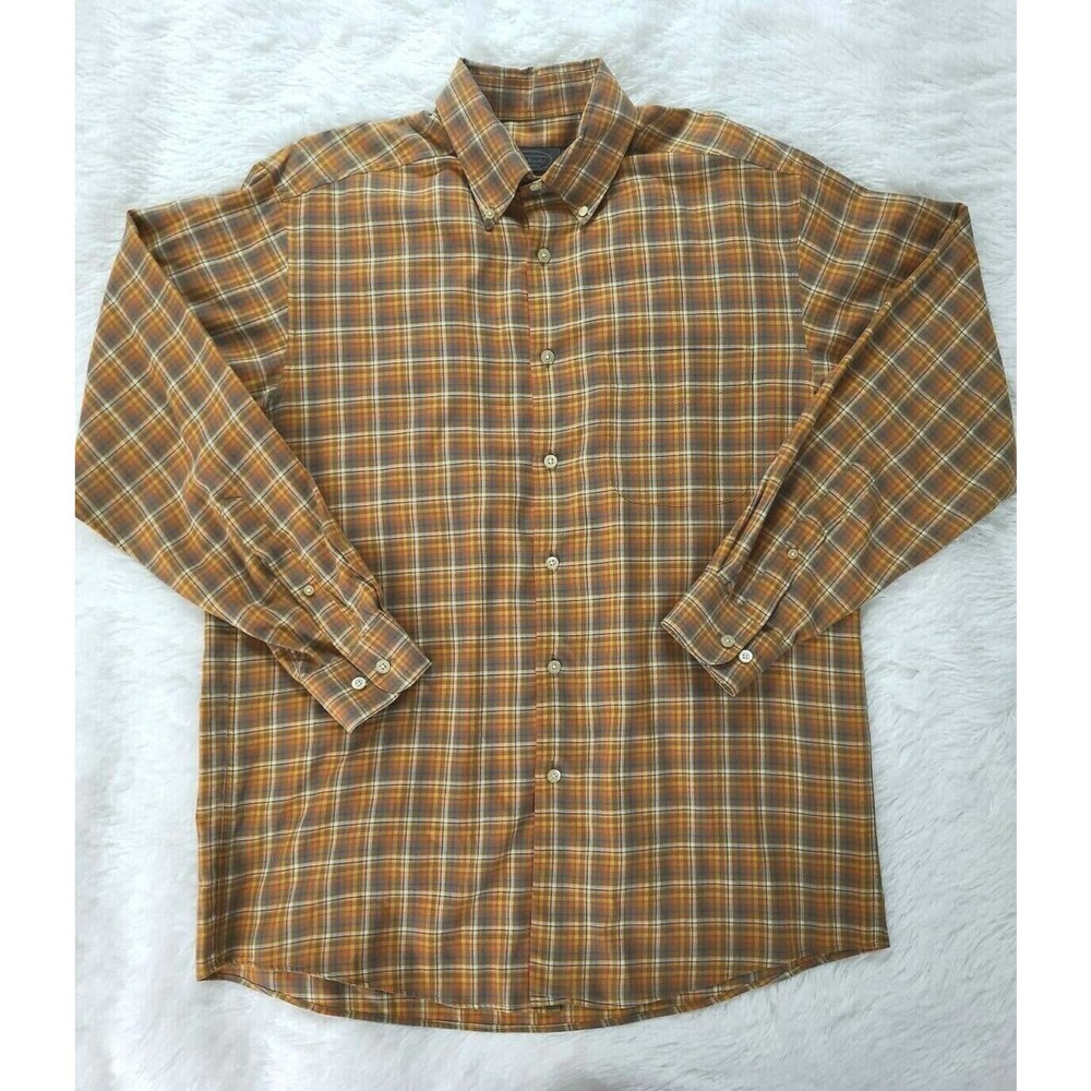 Talbots Shirt Men's Medium Multicolor Button‎ Down Long Sleeve Cotton